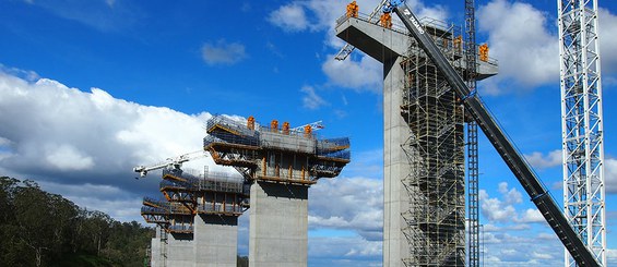 Consola de Gran Carga MK en construcción de puentes