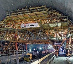 Carro de moldaje MK para túnel en mina