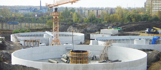 Planta de tratamiento de aguas residuales, Katowice, Polonia