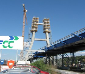 Pilono en Anillo de Circunvalación de Bucarest, Rumanía