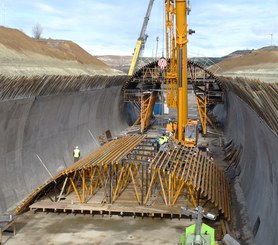 Túnel Villamuriel de Cerrato, Valladolid, España