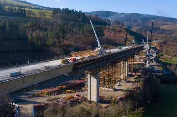 El carácter modular de los moldajes ULMA, clave en el viaducto de Antzuola