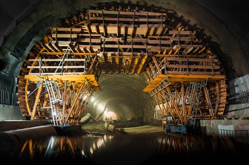 La construcción del túnel de carretera más largo de Polonia con el carro de moldaje MK