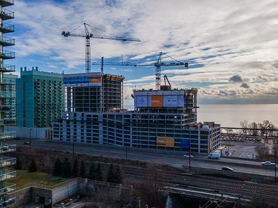 El encofrado HWS garantiza la seguridad en la construcción del complejo Mirabella, Canadá