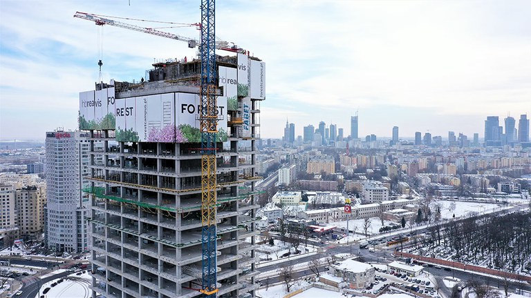 Soluciones especiales para un complejo de oficinas en Varsovia, Polonia